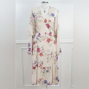 Aquamar New York Bell Sleeve Floral Peasant Dress